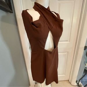 FOREVER 21 SEXY COPPER COLOR HALTER STYLE TOP S/XL